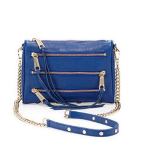 Rebecca Minkoff Blue 3 Zip Convertible Crossbody Bag - Picture 1 of 13